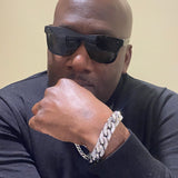 stainless steel Greek bracelet on men