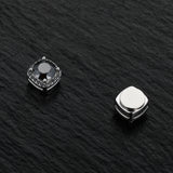 Moissanite 925 Sterling Silver Magnetic Stud Earrings