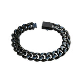 14MM BLACK BEVELED CUBAN BRACELET (Copy)