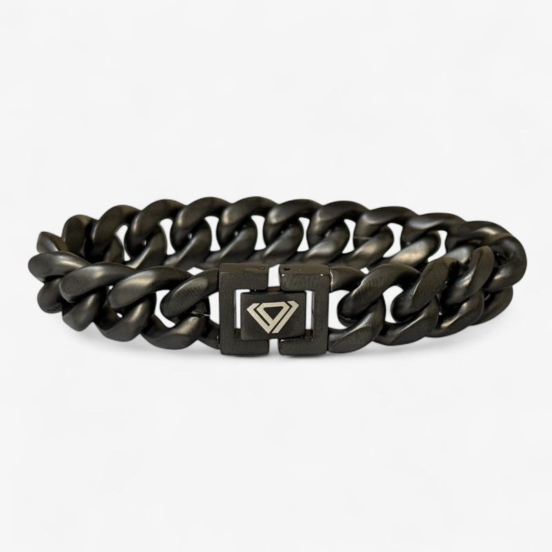 MATTE BLACK CUBAN BRACELET