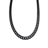 BLACK 14MM CUBAN CHAIN