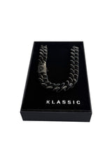 BLACK 14MM CUBAN CHAIN