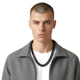 BLACK 14MM CUBAN CHAIN