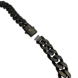 BLACK 14MM CUBAN CHAIN