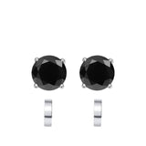 Moissanite 925 Sterling Silver Magnetic Stud Earrings