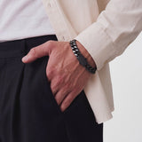 14MM BLACK BEVELED CUBAN BRACELET (Copy)