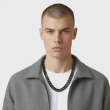 BLACK 14MM CUBAN CHAIN