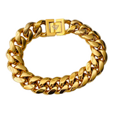 image 18K gold Cuban Heavyweight Bracelet 