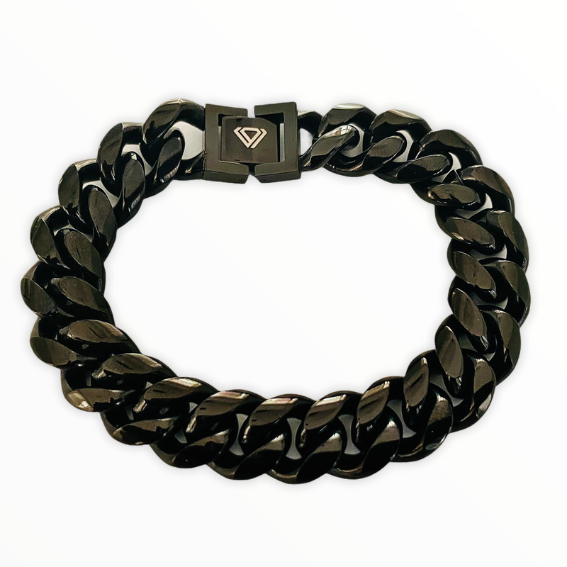 image Black Miami Cuban Bracelet 