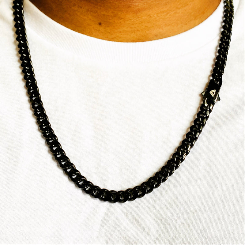 black Cuban Chain 9mm 