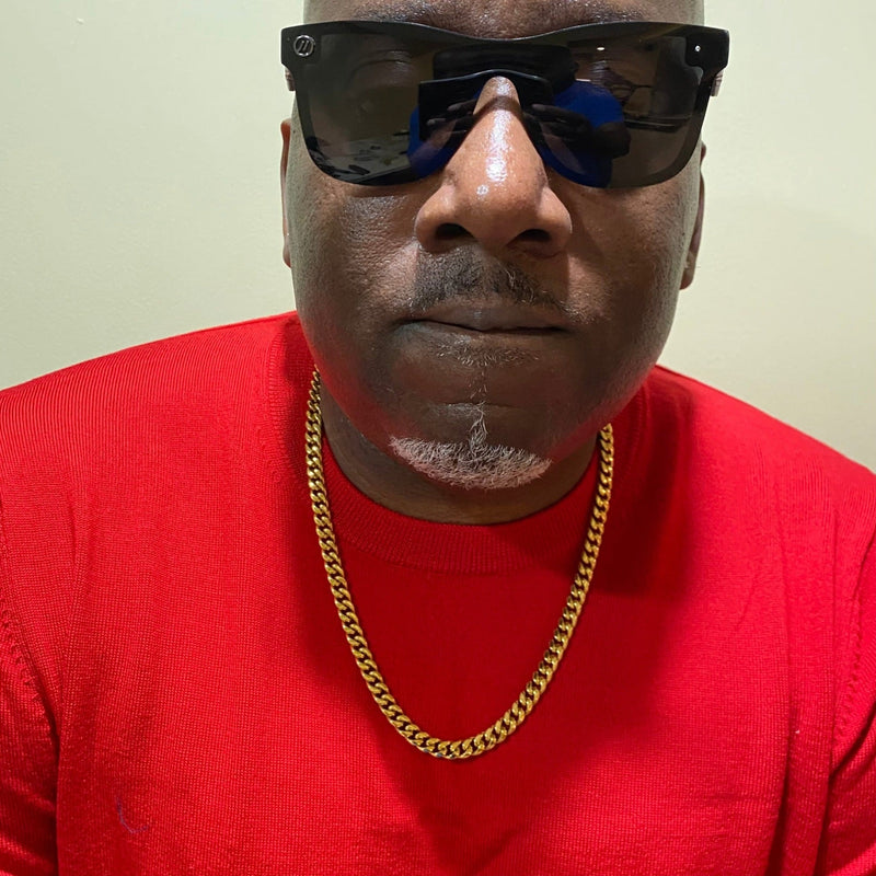 gold Heavyweight stainless steel cuban link chain