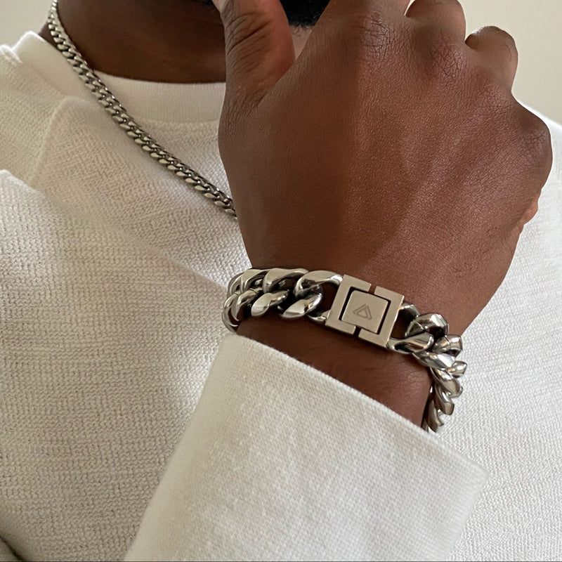 photo diamond cut cuban link bracelet