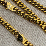 cuban link chain gold plated 22",24", 26"