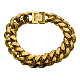 image gold heavyweight Cuban link bracelet